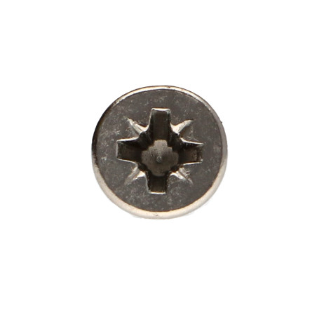 1 x Tornillo madera aglomerado cabeza fresada/testa svasat Pozi PZ4 4X16 roscado total Acero niquelado