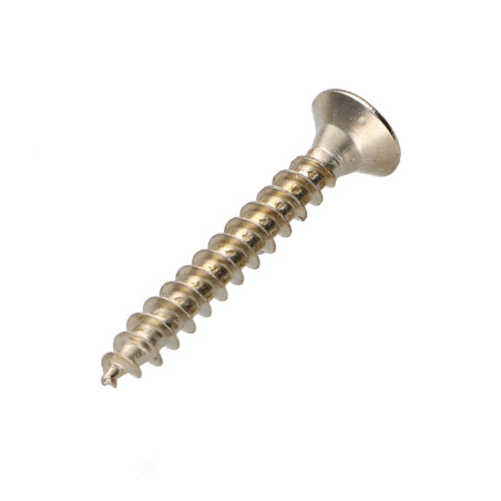 1 x Tornillo madera aglomerado cabeza fresada/testa svasat Pozi PZ4 4X30 roscado total Acero niquelado