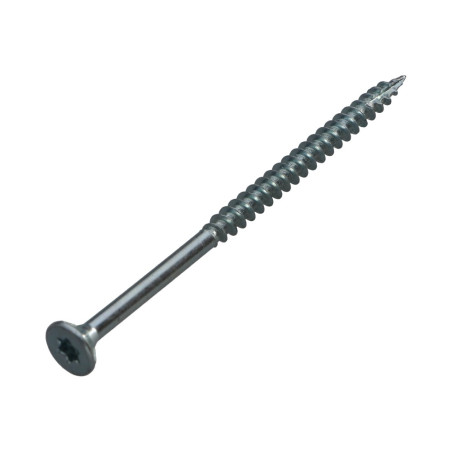 1 x Tornillos para madera TEKOR cabeza fresada/testa svasat dentado 4.5X70 roscado en 42 TORX T20 Acero cincado blanco cut