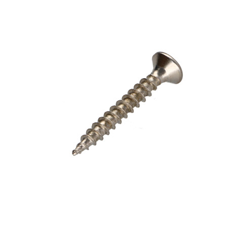 1 x Tornillo madera aglomerado cabeza fresada/testa svasat Pozi PZ4 4X30 roscado total Acero niquelado