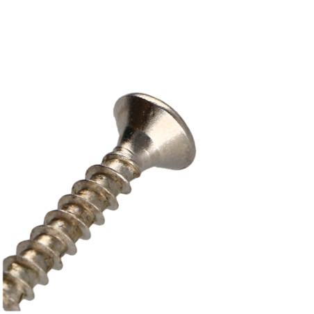 1 x Tornillo madera aglomerado cabeza fresada/testa svasat Pozi PZ4 4X30 roscado total Acero niquelado