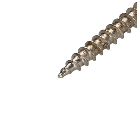 1 x Tornillo madera aglomerado cabeza fresada/testa svasat Pozi PZ4 4X30 roscado total Acero niquelado