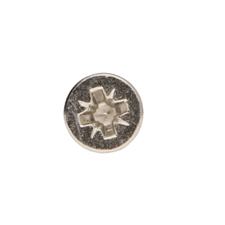 1 x Tornillo madera aglomerado cabeza fresada/testa svasat Pozi PZ4 4X30 roscado total Acero niquelado
