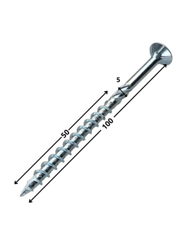 1 x Tornillo para marcos TEKOR cabeza...