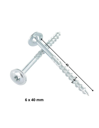 1 x Tornillos para madera TEKOR cabeza disco...
