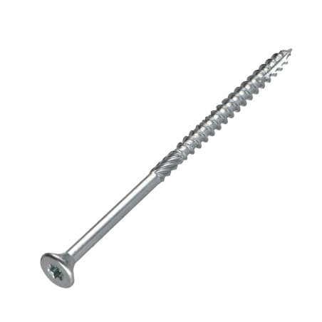 1 x Tornillos para madera TEKOR cabeza fresada/testa svasat dentado 5X100 roscado en 60 TORX T25 Acero cincado blanco cut