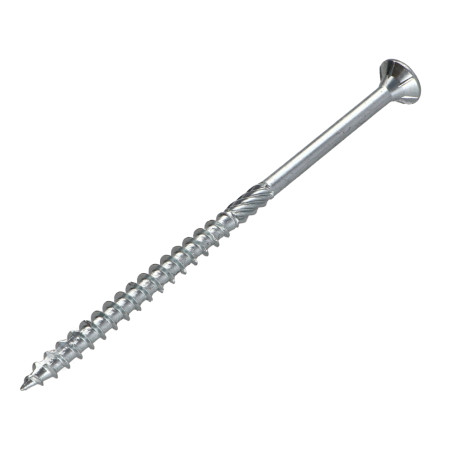 1 x Tornillos para madera TEKOR cabeza fresada/testa svasat dentado 5X100 roscado en 60 TORX T25 Acero cincado blanco cut