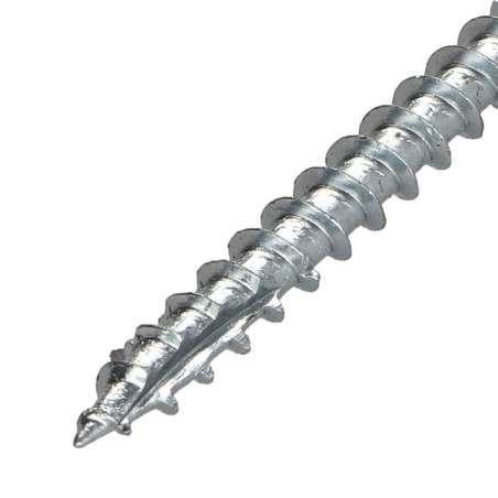 1 x Tornillos para madera TEKOR cabeza fresada/testa svasat dentado 5X100 roscado en 60 TORX T25 Acero cincado blanco cut