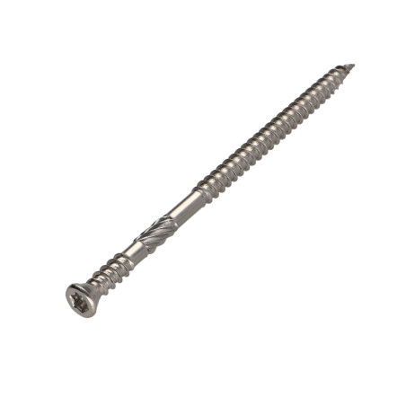 1 x Tornillo madera aglomerado cabeza fresada/testa svasat Pozi PZ5 6X50 roscado parcial Acero cincado blanco GLEITMO 627
