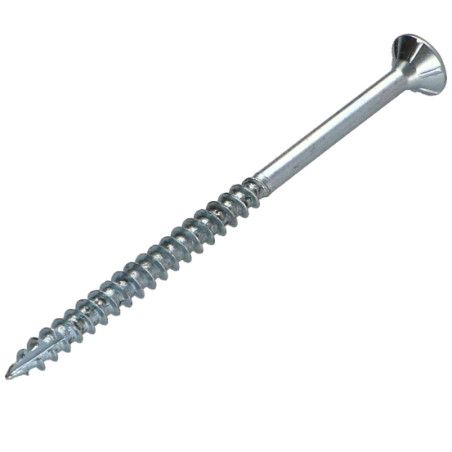 1 x Tornillos para madera TEKOR cabeza fresada/testa svasat dentado 4X60 roscado en 36 TORX T20 Acero cincado blanco cut