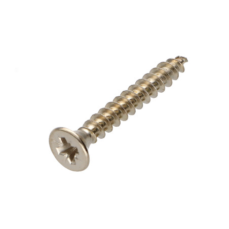1 x Tornillo madera aglomerado cabeza fresada/testa svasat Pozi PZ4 5X30 roscado total Acero niquelado