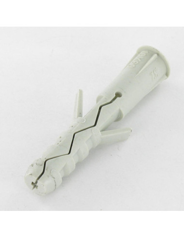 1 x Taco Nylon con reborde 8X40 gris