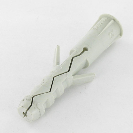 1 x Taco Nylon con reborde 8X40 gris