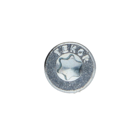 1 x Tornillo para marcos TEKOR cabeza fresada/testa svasat dentado TORX T30 6X200 roscado en 100 cut punta antihendidura