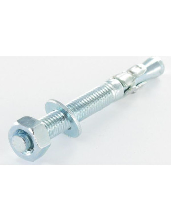 1 x Anclaje Anclaje M10X100 Acero cincado blanco