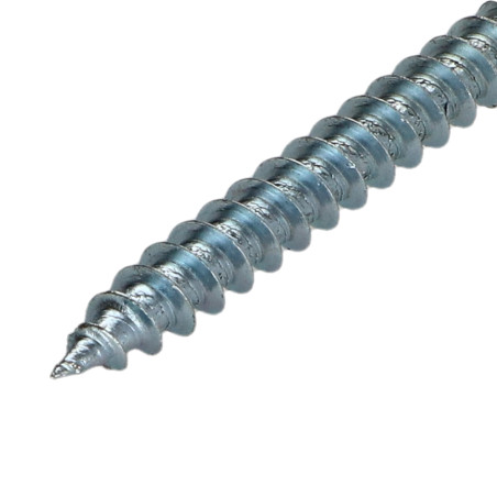 1 x Tornillo madera aglomerado cabeza fresada/testa svasat Pozi PZ4 4.5X80 roscado parcial Acero cincado blanco
