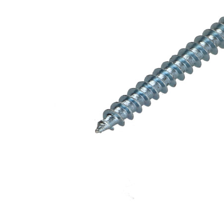 1 x Tornillo madera aglomerado cabeza fresada/testa svasat Pozi PZ4 4X70 Acero cincado blanco