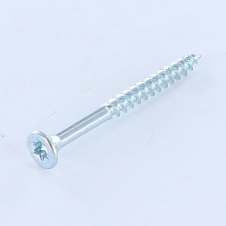 1 x Tornillo madera aglomerado cabeza fresada/testa svasat TORX T30 6X90 roscado en 54 Acero cincado blanco