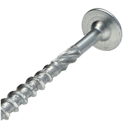 1 x Tornillos para madera TEKOR cabeza disco TORX T30 cut punta antihendidura tipo 17 6X90 roscado parcial Acero cincado