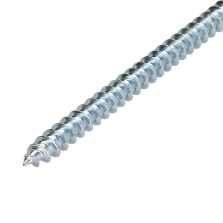1 x Tornillo madera aglomerado cabeza fresada/testa svasat Pozi PZ5 6X160 roscado parcial Acero cincado blanco