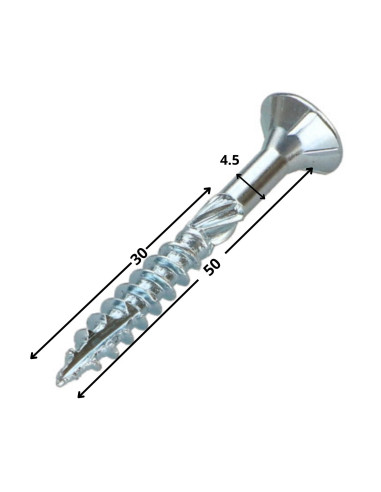 1 x Tornillo para marcos TEKOR cabeza...