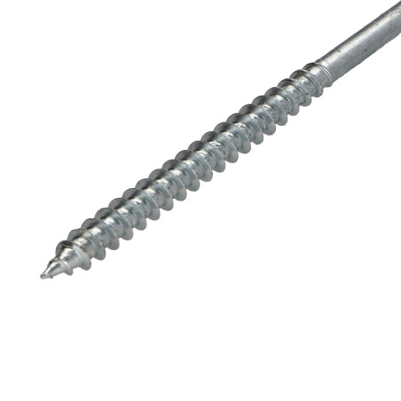 1 x Tornillo madera aglomerado cabeza fresada/testa svasat Pozi PZ5 6X100 roscado parcial Acero cincado blanco