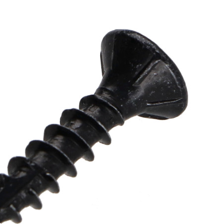 1 x Tornillo madera aglomerado cabeza fresada/testa svasat TORX T15 3.5X20 roscado total Acero cincado negro