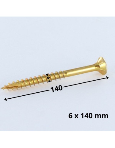 1 x Tornillos para madera TEKOR cabeza...