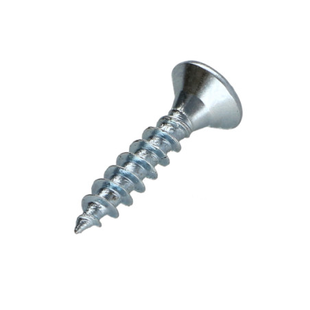 1 x Tornillo madera aglomerado cabeza fresada/testa svasat Pozi PZ4 4.5X16 roscado total Acero cincado blanco