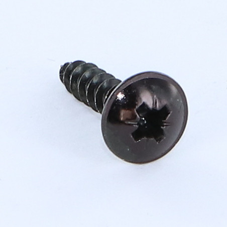 1 x Tornillo madera aglomerado poelier cabeza redonda ancha Pozi PZ4 4.5X20 Acero cincado negro