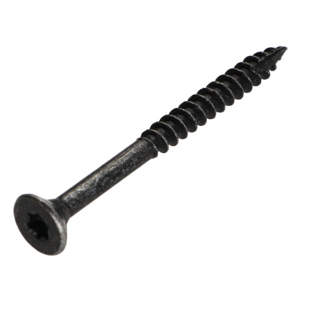 1 x Tornillo madera aglomerado cabeza fresada/testa svasat TORX T25 5X60 roscado en 36 Acero cincado negro