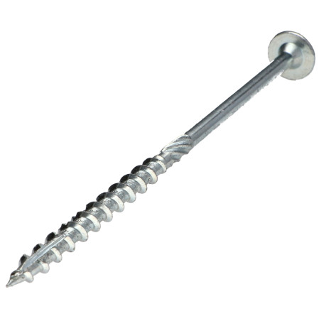 1 x Tornillos para madera TEKOR cabeza disco TORX T30 cut punta antihendidura tipo 17 6X120 roscado parcial Acero cincado