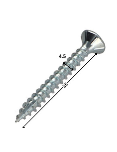 1 x Tornillos para madera TEKOR cabeza...