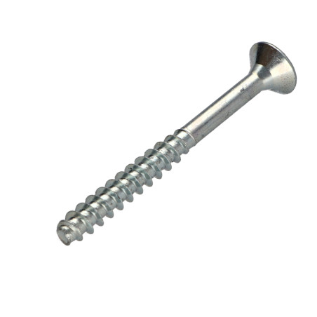 1 x Tornillo madera aglomerado cabeza fresada/testa svasat Pozi PZ5 6X60 roscado en 35 Acero cincado blanco 96 horas