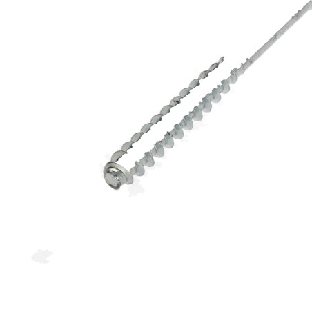 1 x Tornillo madera aglomerado cabeza fresada/testa svasat Pozi PZ5 6X60 roscado en 35 Acero cincado blanco 96 horas