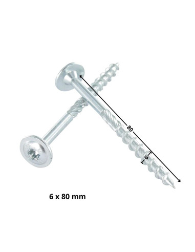 1 x Tornillos para madera TEKOR cabeza disco...