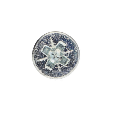 1 x Tornillo madera aglomerado cabeza fresada/testa svasat Pozi PZ5 6X60 roscado en 35 Acero cincado blanco 96 horas