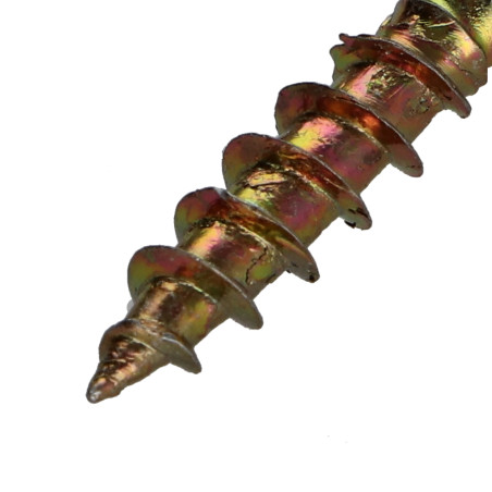 1 x Tornillo madera aglomerado cabeza fresada/testa svasat Pozi PZ5 6X25 roscado total Bicromato