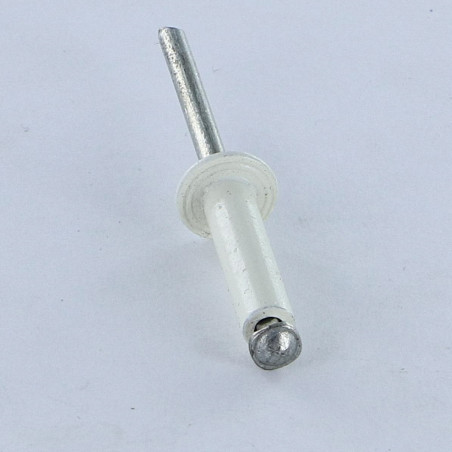 1 x Remache flor Aluminio Vástago acero 4.8X16 Cabeza redonda estándar PANTONE4755C