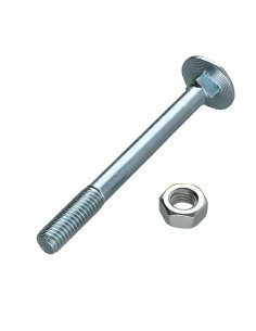 Cabeza redonda cuello cuadrado M8X80 roscado en 22... 2