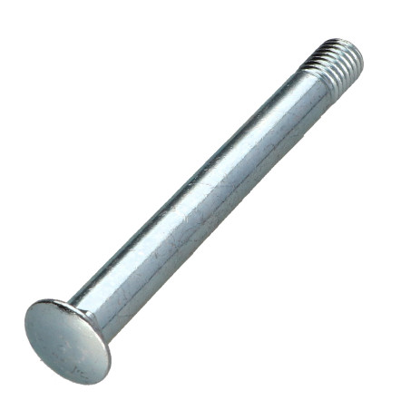 1 x Cabeza redonda cuello cuadrado M10X94 roscado en 14 roscado parcial K&C.B grosor del cuadrado 2.5 Acero cincado blanco