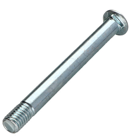 1 x Cabeza redonda cuello cuadrado M10X94 roscado en 14 roscado parcial K&C.B grosor del cuadrado 2.5 Acero cincado blanco