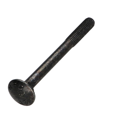 1 x Cabeza redonda cuello cuadrado M5X55 roscado parcial Acero cincado negro
