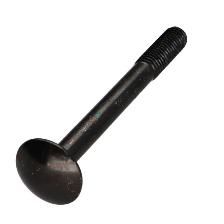 1 x Cabeza redonda cuello cuadrado M6X45 roscado parcial Acero cincado negro
