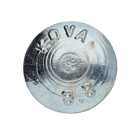 1 x Cabeza redonda cuello cuadrado M8X25 roscado en 22 roscado parcial Clase 8.8 Acero cincado blanco