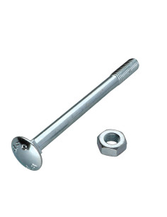 Cabeza redonda cuello cuadrado M10X120 roscado parcial...