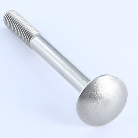 1 x Cabeza redonda cuello cuadrado M12X210 roscado parcial Acero cincado blanco