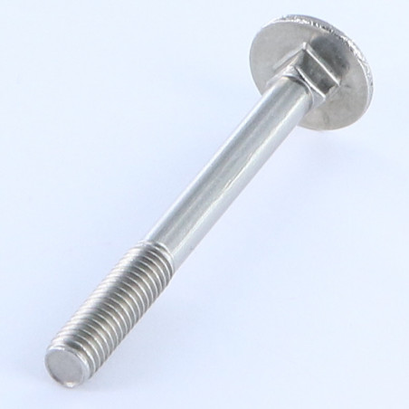 1 x Cabeza redonda cuello cuadrado M12X360 roscado parcial Acero cincado blanco