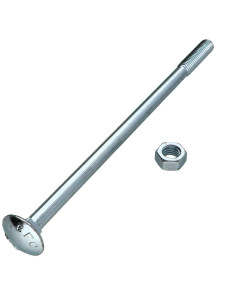 Cabeza redonda cuello cuadrado M8X160 roscado en 28...