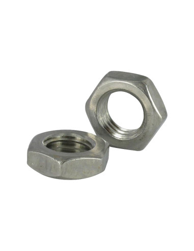 1 x Tuerca hexagonal baja hm/contratuerca paso...